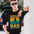 Marathon Run Papa Marathon Runner Langarmshirts Geschenke für Ihn