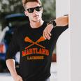 Maryland Lacrosse Vintage Lax Long Sleeve T-Shirt Gifts for Him