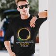 Mason Texas Totality Total Solar Eclipse April 8 2024 Long Sleeve T-Shirt Gifts for Him