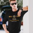 Mason Tx Texas Total Solar Eclipse 2024 Long Sleeve T-Shirt Gifts for Him