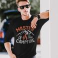 Master Of The Campfire Adult Camping Camp Long Sleeve T-Shirt Gifts for Him