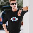 Mauvais Œil Avec Cœur T-shirt à manches longues Cadeaux pour lui