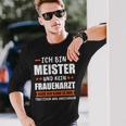 Meister 2023 Exam Bestanden Langarmshirts Geschenke für Ihn