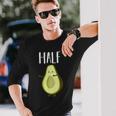 Mejor Medio Aguacate A Juego Pareja Aniversario Boda Keto Camiseta de manga larga Regalos para él