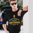 Men's Engine Driver Saying So Sieht Ein Cooler Lokführer Aus Langarmshirts Geschenke für Ihn