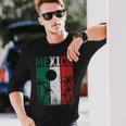 Mexican Flag Retro Cancun Mexico Langarmshirts Geschenke für Ihn