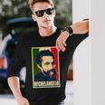 Michelangelo Famous Italian Artist And Painter Long Sleeve T-Shirt Gifts for Him