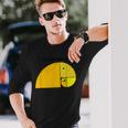 Minimalistisches Geometrisches Elefanten-Design Unisex Langarmshirts, Stilvolles Mode-Tee Geschenke für Ihn