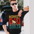 Monkey Dad Like A Regular Dad But Cooler Father's Day Long Sleeve T-Shirt Gifts for Him