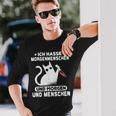 Morgenmuffel Morgen Und Menschen Ich Hasse Morgenschen Langarmshirts Geschenke für Ihn
