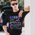 Nannie Of The Birthday Mermaid Matching Family Father's Day Long Sleeve T-Shirt Gifts for Him