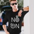 No Pineapple On Pizza Food Lover Pizza Long Sleeve T-Shirt Gifts for Him