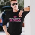 Nora Nombre Personal Lindo Divertido Nora Camiseta de manga larga Regalos para él