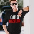 Ohio Rizzler Ohio Rizz Ironic Meme Quote Long Sleeve T-Shirt Gifts for Him