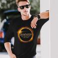 Oklahoma Solar Eclipse 2024 America Totality Long Sleeve T-Shirt Gifts for Him
