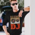 Oldschool Dj Deejay Dj Music Camiseta de manga larga Regalos para él