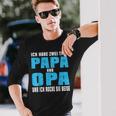 Opa Atertag Papa Spruch Grossvater Geschenk Langarmshirts Geschenke für Ihn