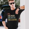 Pa The Man Myth Legend Father Dad Christmas Long Sleeve T-Shirt Gifts for Him