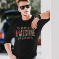 Palestine In Letters A Cultural Tapestry Long Sleeve T-Shirt Gifts for Him