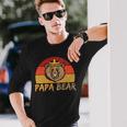 Papa Bär Papa Wildingatertagintage Langarmshirts Geschenke für Ihn