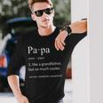 Papa Definition Großvateratertag Langarmshirts Geschenke für Ihn