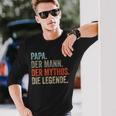 Papa Der Mann The Mythos The Legend Langarmshirts Geschenke für Ihn