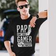 Papa Am Tag Gamer In Der Nacht Geschenk Dadatertag Langarmshirts Geschenke für Ihn