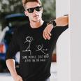 Some People Just Need A Pat On The Back Adult Stickman Long Sleeve T-Shirt Gifts for Him