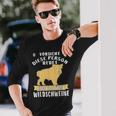 Person Redet Über Wildschweine Sau Jagen Wildsau Hunter Person R S Langarmshirts Geschenke für Ihn