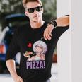 Pizza Lover Anime Langarmshirts Geschenke für Ihn