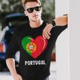 Portugal Flag Jersey Portuguese Langarmshirts Geschenke für Ihn