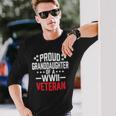 Proud Granddaughter Of A Wwii VeteranMilitary Long Sleeve T-Shirt Gifts for Him