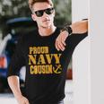 Proud Us Navy Cousin Military Pride Long Sleeve T-Shirt Gifts for Him