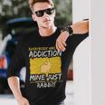 Rabbit Addiction Farm Animal Lover Long Sleeve T-Shirt Gifts for Him