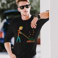 Raking Autumn Leaves Long Sleeve T-Shirt Gifts for Him