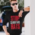 Rat Mouse Stop Glorifying Rats Vintage Long Sleeve T-Shirt Gifts for Him