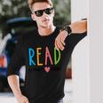 Read Your Heart Read Reading Librarian Book Across America Long Sleeve T-Shirt Gifts for Him