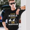 Real Kerle Ziehen Caravan Camping Motorhome Tent S Langarmshirts Geschenke für Ihn