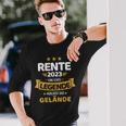 Rente 2023 Real Legend Leaves Terrain Pensioner Langarmshirts Geschenke für Ihn