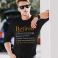 Retired Definition Dad Retirement Party Men's Long Sleeve T-Shirt Gifts for Him