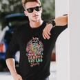 Retro Tanned Tatted And Tipsy Skeleton Summer Vacation Long Sleeve T-Shirt Gifts for Him