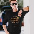Richardson Texas Tx Total Solar Eclipse April 8 2024 4-8 Long Sleeve T-Shirt Gifts for Him