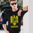 Romania Coat Of Arms Romanian Parliament Eagle Long Sleeve T-Shirt Gifts for Him