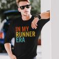In My Runner Era Running Marathon Fitness Running Dad Long Sleeve T-Shirt Gifts for Him