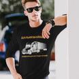 Russland Fernfahrer Kyrillisch Russischer Papa Lkw Fahrer Langarmshirts Geschenke für Ihn