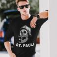 Saint Pauli Sailor Sailor Skull Hamburg Langarmshirts Geschenke für Ihn