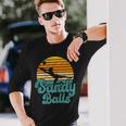 Sandy Balls Beach Volleyball Player Coach Fan Sports Long Sleeve T-Shirt Gifts for Him Sandy Balls Beach Volleyball Player Coach Fan Sports Long Sleeve T-Shirt Gifts for Him