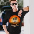 Santa Cruz California Vintage Retro Ca Surfing Long Sleeve T-Shirt Gifts for Him