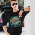 Save The Ocean Save The Planet Cute Sea Turtle Long Sleeve T-Shirt Gifts for Him