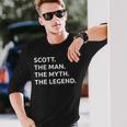 Scott The Man The Myth The Legend Long Sleeve T-Shirt Gifts for Him